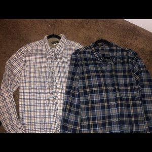 Lot of 2 Eddie Bauer Dress Shirts